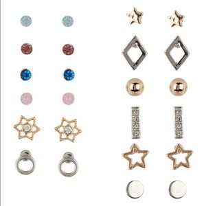 ***ONLY 2 SETS LEFT. Set of 12 Stud Earrings